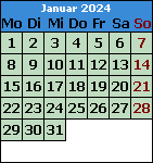 Monat Januar