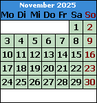 Monat November