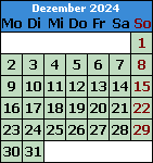 Monat Dezember