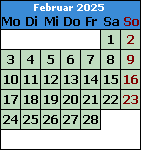 Monat Februar