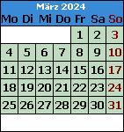 Monat März