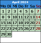 Monat April