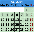 Monat Juni