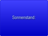 Sonnenstand